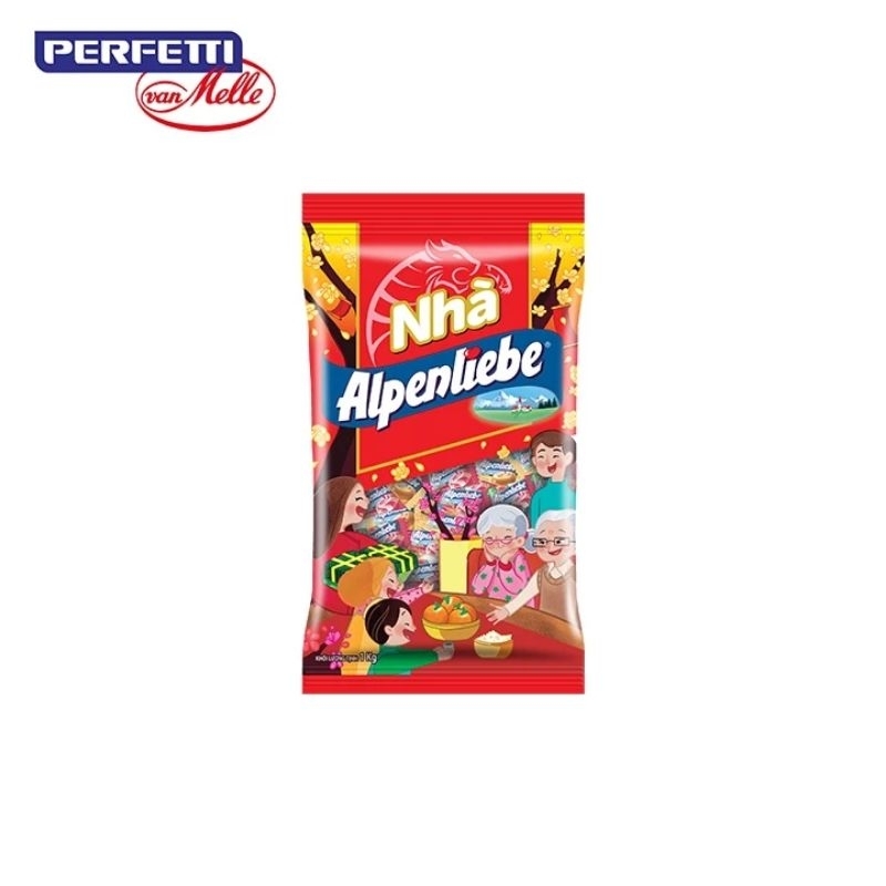 Kẹo Alpenliebe Hương Sữa Caramel & Dâu Kem