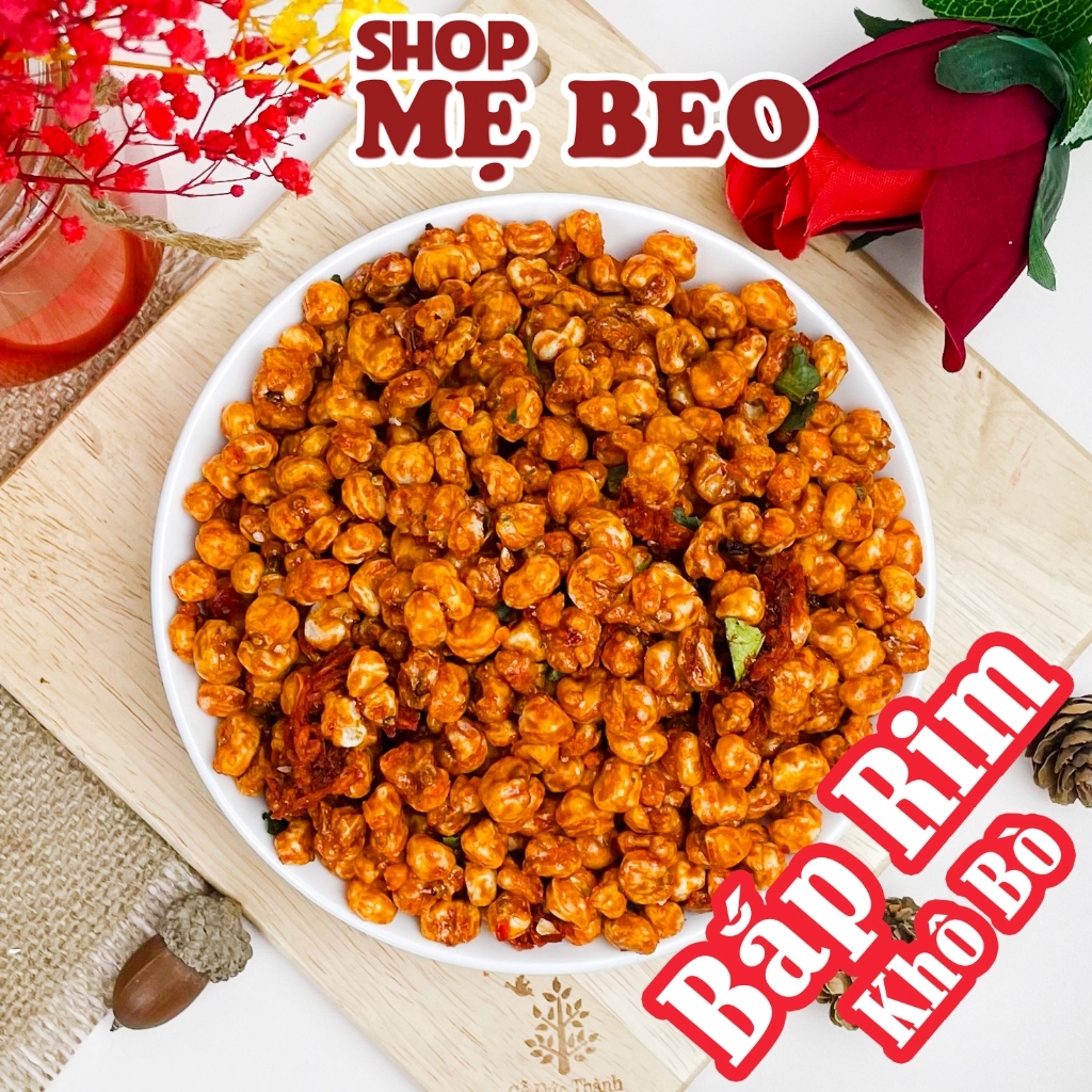 Bắp Rim Sấy Khô Bò Sợi Lá Chanh Shop Mẹ Beo