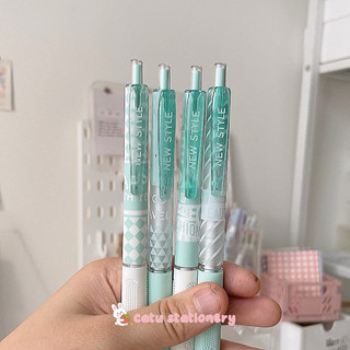 Set 4 bút gel mực đen tone xanh ngọc