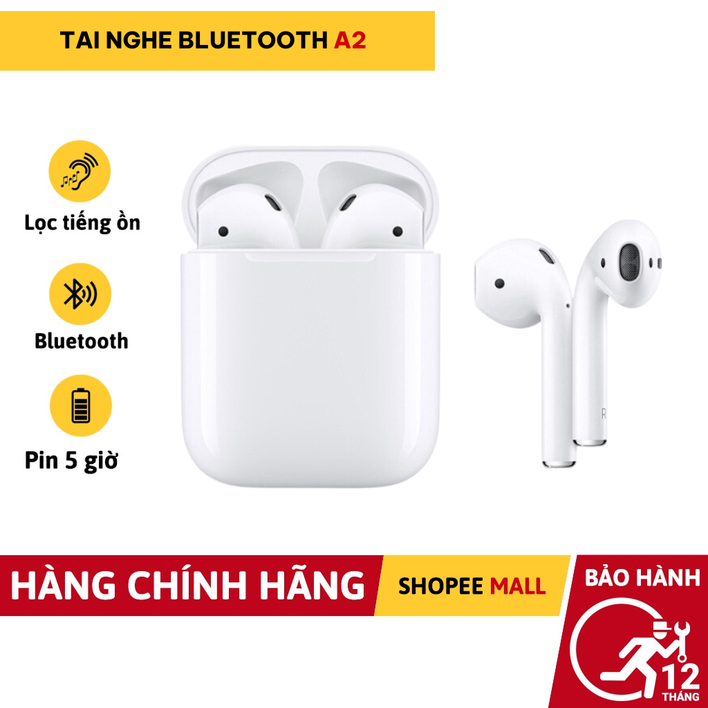 Tai nghe bluetooth AP2 dung lượng pin 400mAh, định vị, chỉnh sửa tên, thao tác chạm cảm ứng - KHSounds