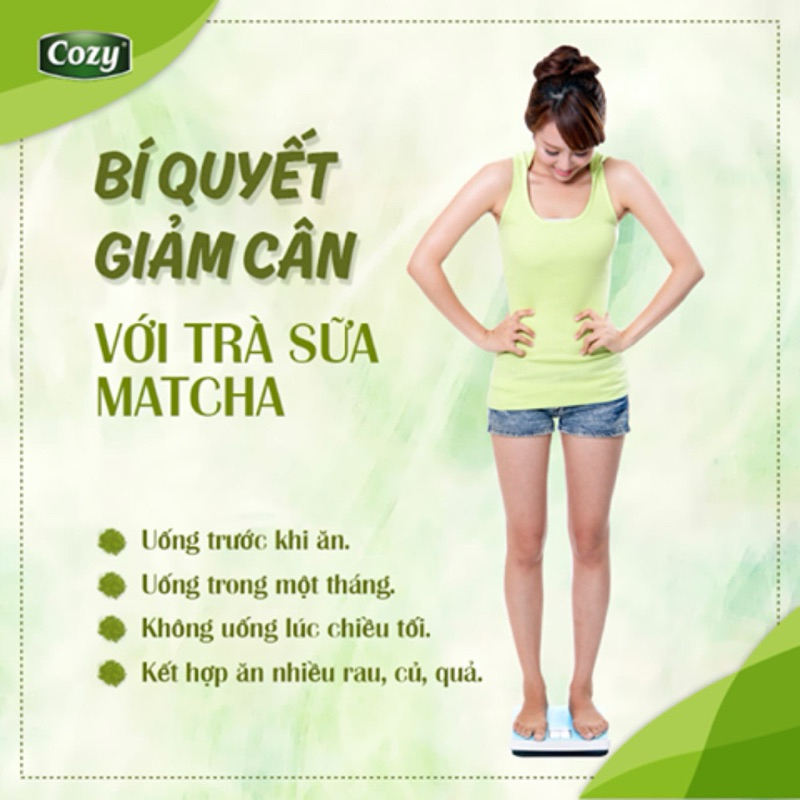 Bột Matcha Nguyên Chất 200g Cozy Chuyên Dùng Cho PHA CHẾ và LÀM BÁNH, LÀM ĐẸP