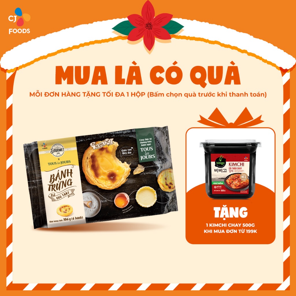 Bánh Tart Trứng / Bánh Tart Phô Mai CJ Gourmet x Tous les Jours _ Thơm ngon tiện lợi