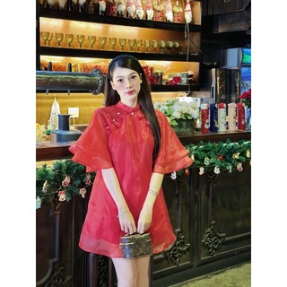 Áo dài Tường Vân - áo dài cách tân cổ tàu dáng ngắn siêu xinh. Ảnh thật by Rose.clothes