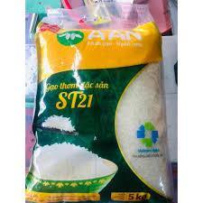 Gạo thơm ST21 A An, túi 5kg