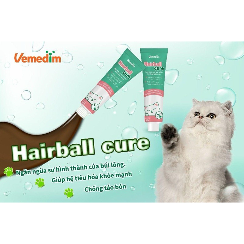 Gel tiêu búi lông Hairball Cure tuýp 40gr