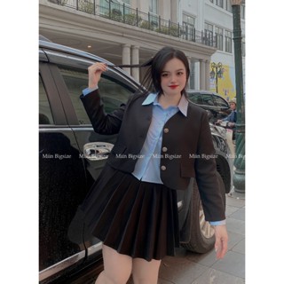 S97 Set dạ 3 món tay dài chân váy dáng ngắn + dáng dài