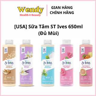 Sữa Tắm St.Ives Yến Mạch & Bơ Hạt Mỡ Dưỡng Ẩm Da 650ml Oatmeal & Shea Butter Soothing Body Wash