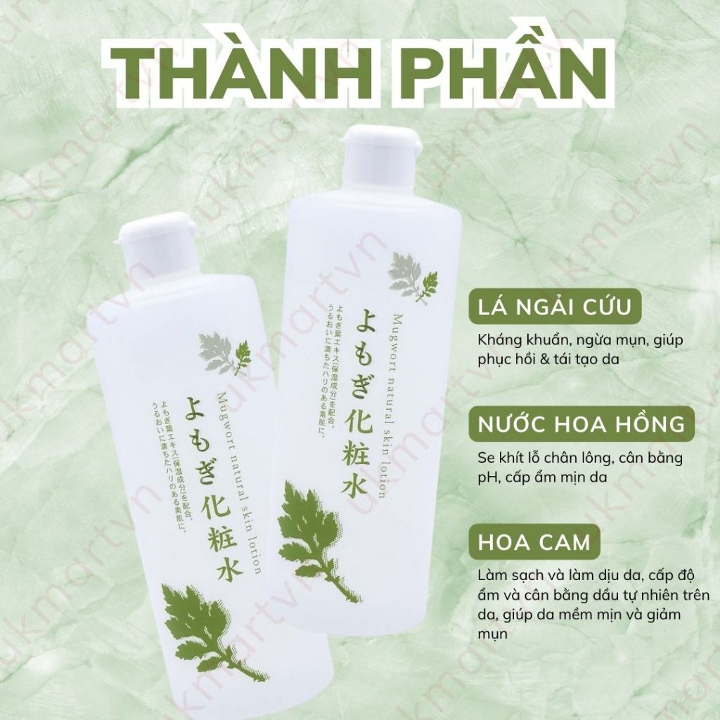 Nước Hoa Hồng Chiết Xuất Ngải Cứu Chinoshio Dokudami Natural Skin Lotion 250ml