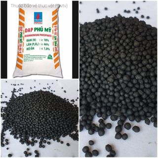 Phân Bón DAP – DAP Hạt Đen Giúp Cây Đâm Chồi Mạnh, Ra Rễ Gói 1kg - DAP PHÚ MỸ