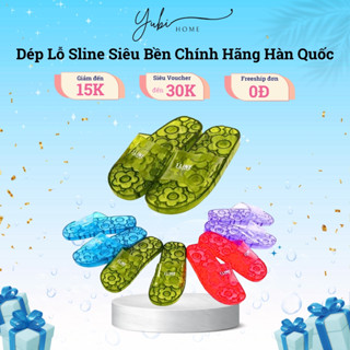 Dép đi trong nhà SLINE chính hãng Hàn Quốc - Dép lỗ SLINE siêu bền đi trong nhà - YUBI HOME