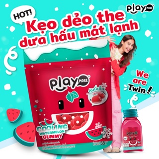 Kẹo dẻo Xôi Xoài / Dưa hấu Playmore- Túi 64g - SẢN PHẨM MỚI RA MẮT TẠI VIỆT NAM