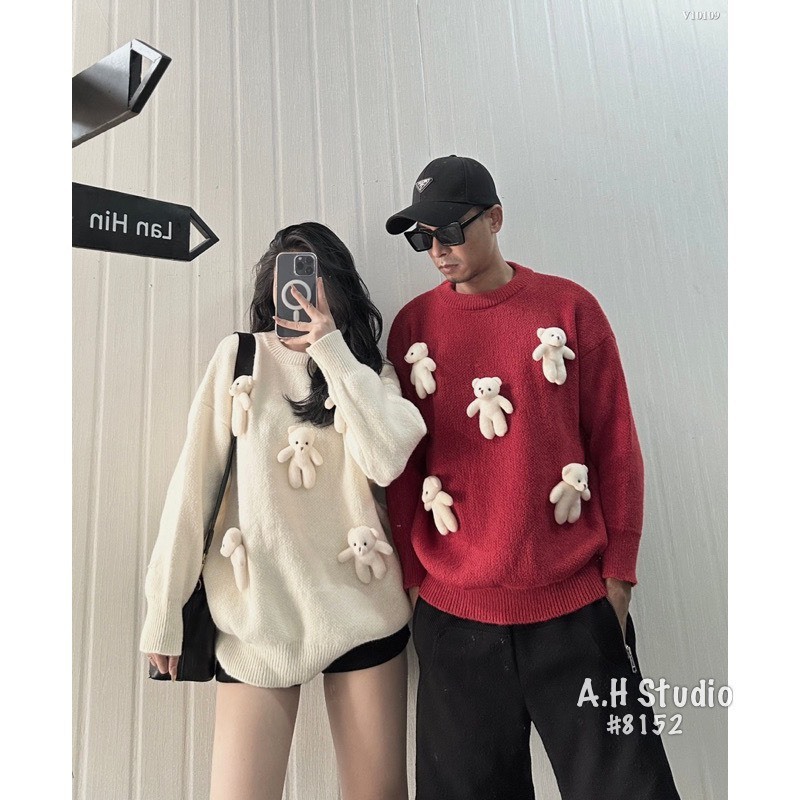 Áo Len Gấu Siêu Phẩm Mùa Đông From To Chùm Mông Hot Trend Hari GenZ 8152 P6K3