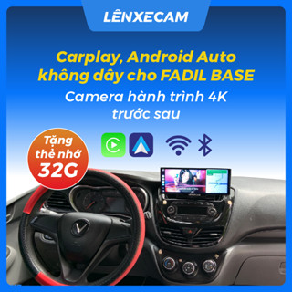 LenxeCam FADIL BASE Camera hành trình 4k trước sau Carplay Android Auto không dây Vietmap