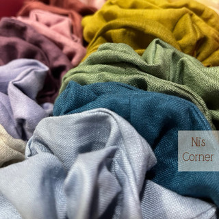 Set 30 cái scrunchies đủ màu - Pure linen size M