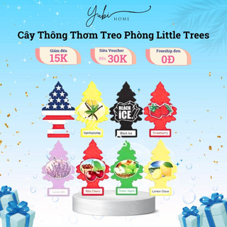 Cây thông thơm treo phòng little trees air freshener chính hãng mỹ - yubi home