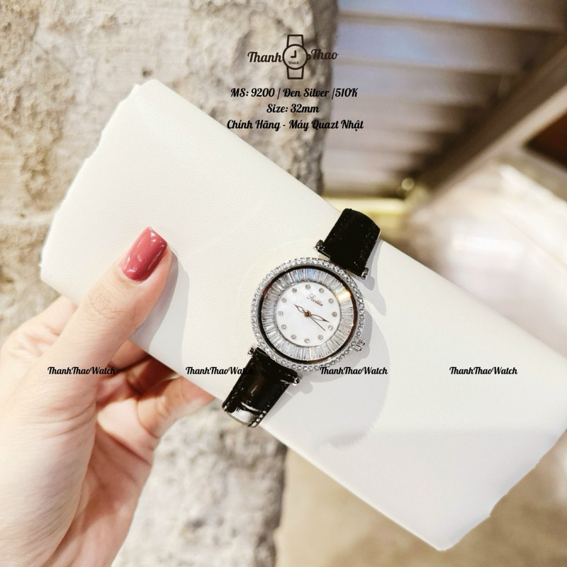 Đồng Hồ Nữ Chính Hãng Dây Da Mặt Tròn THANHTHAO WATCH 92SC00