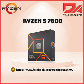 Cpu amd ryzen 5 7600 new tray - bảo hành 36 tháng