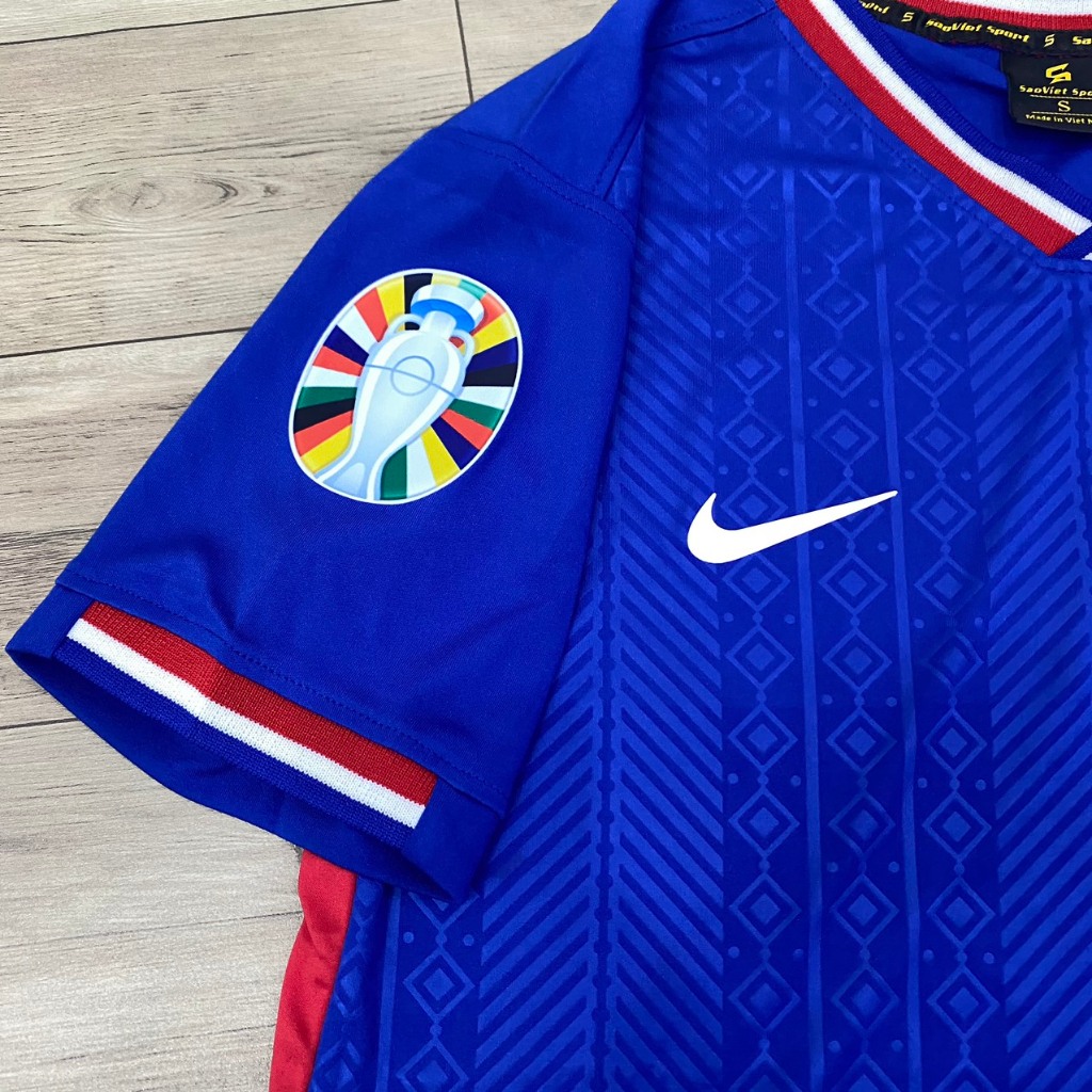 Bộ quần áo bóng đá tuyển Pháp Xanh mới  FLG tay EURO 2024