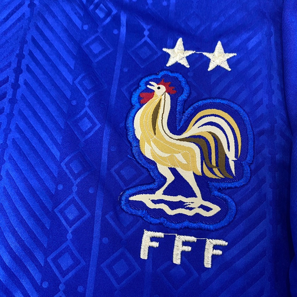 Bộ quần áo bóng đá tuyển Pháp Xanh mới  FLG tay EURO 2024