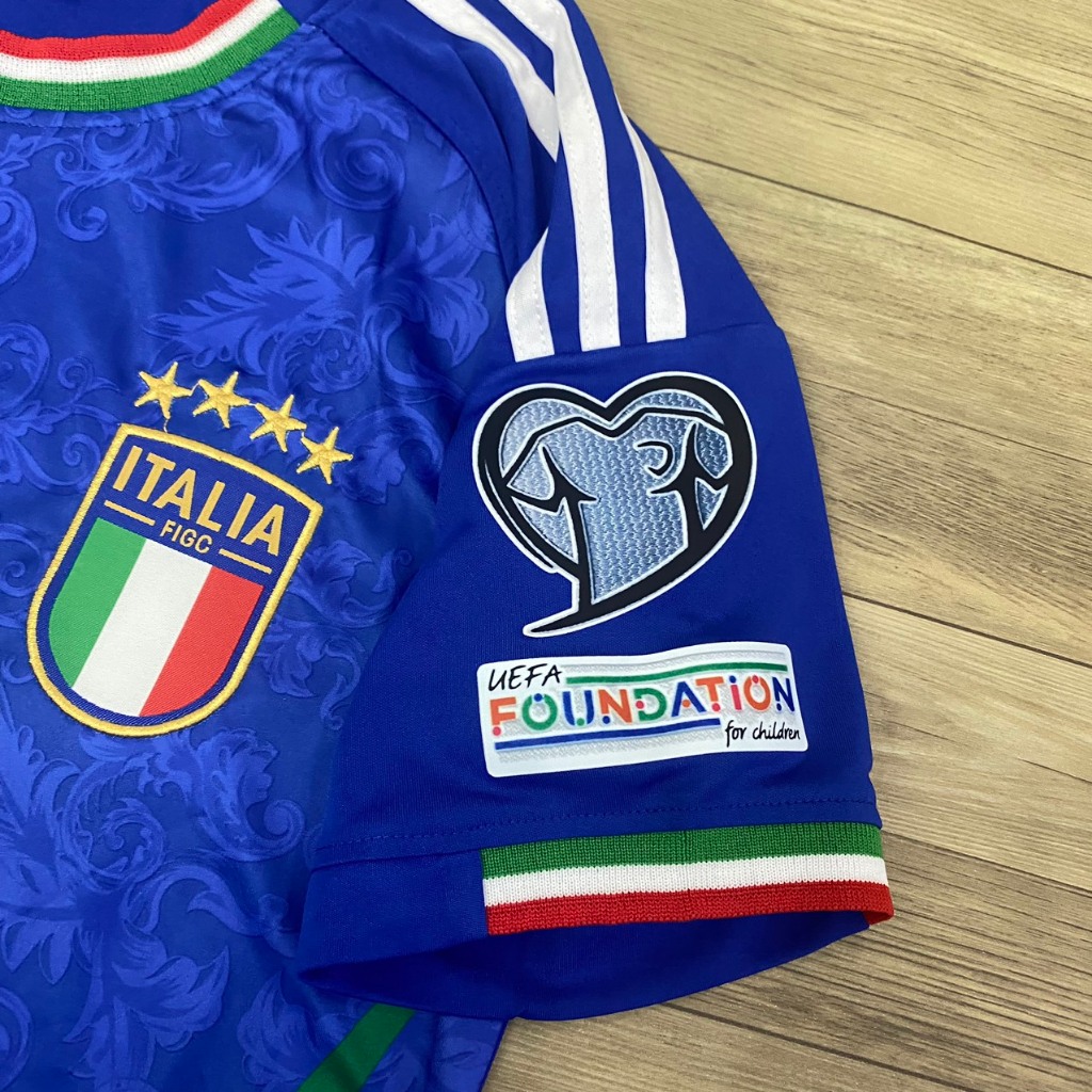 Bộ quần áo bóng đá tuyển Ý xanh 2024  FLG tay EURO