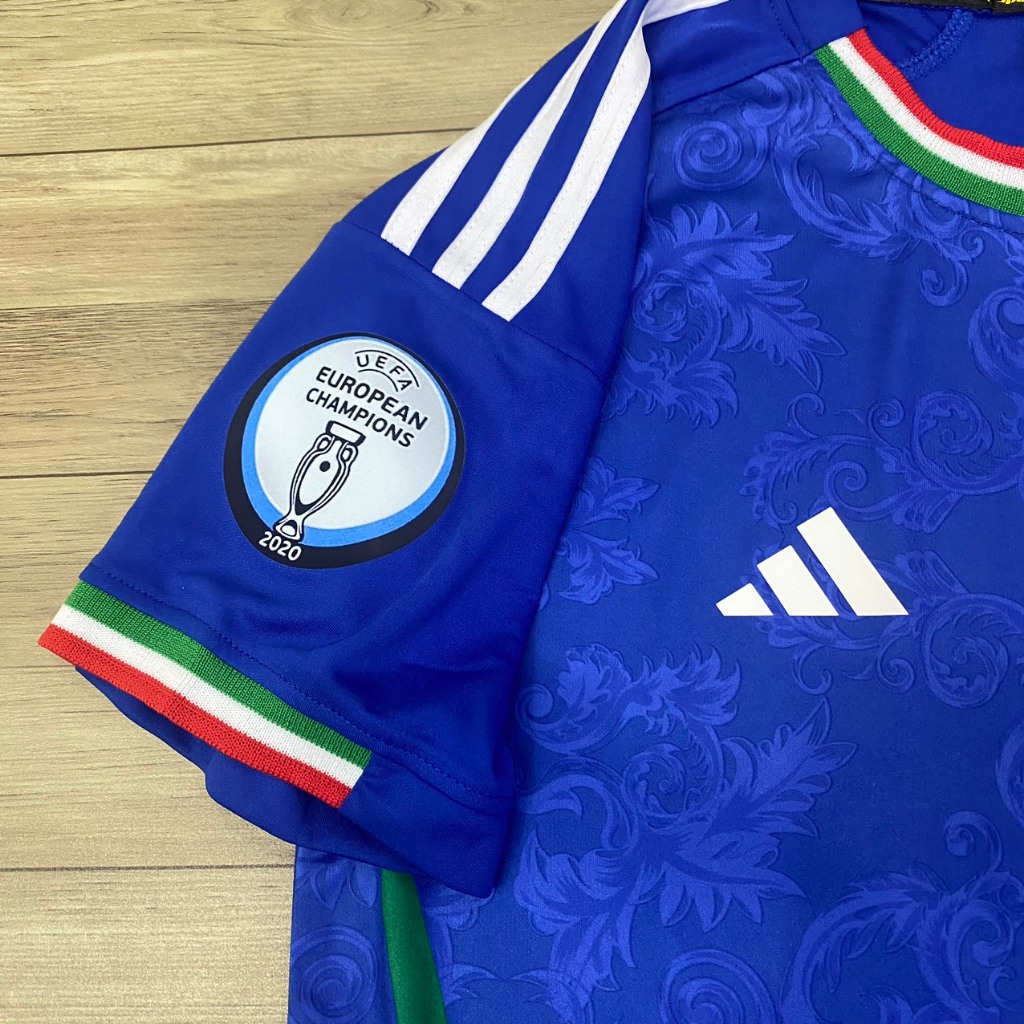 Bộ quần áo bóng đá tuyển Ý xanh 2024  FLG tay EURO