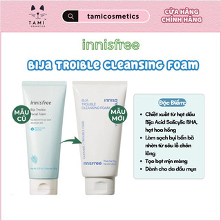 Sữa Rửa Mặt Innisfree Bija Trouble Facial Foam Làm Sạch Sâu 150g