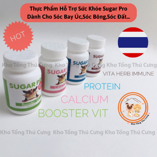  Thực phẩm Vitamin Sugar Pro bổ sung dinh dưỡng,tăng sức đề kháng cho sóc bay úc sugar glider,sóc bông,sóc đất 4 loại 