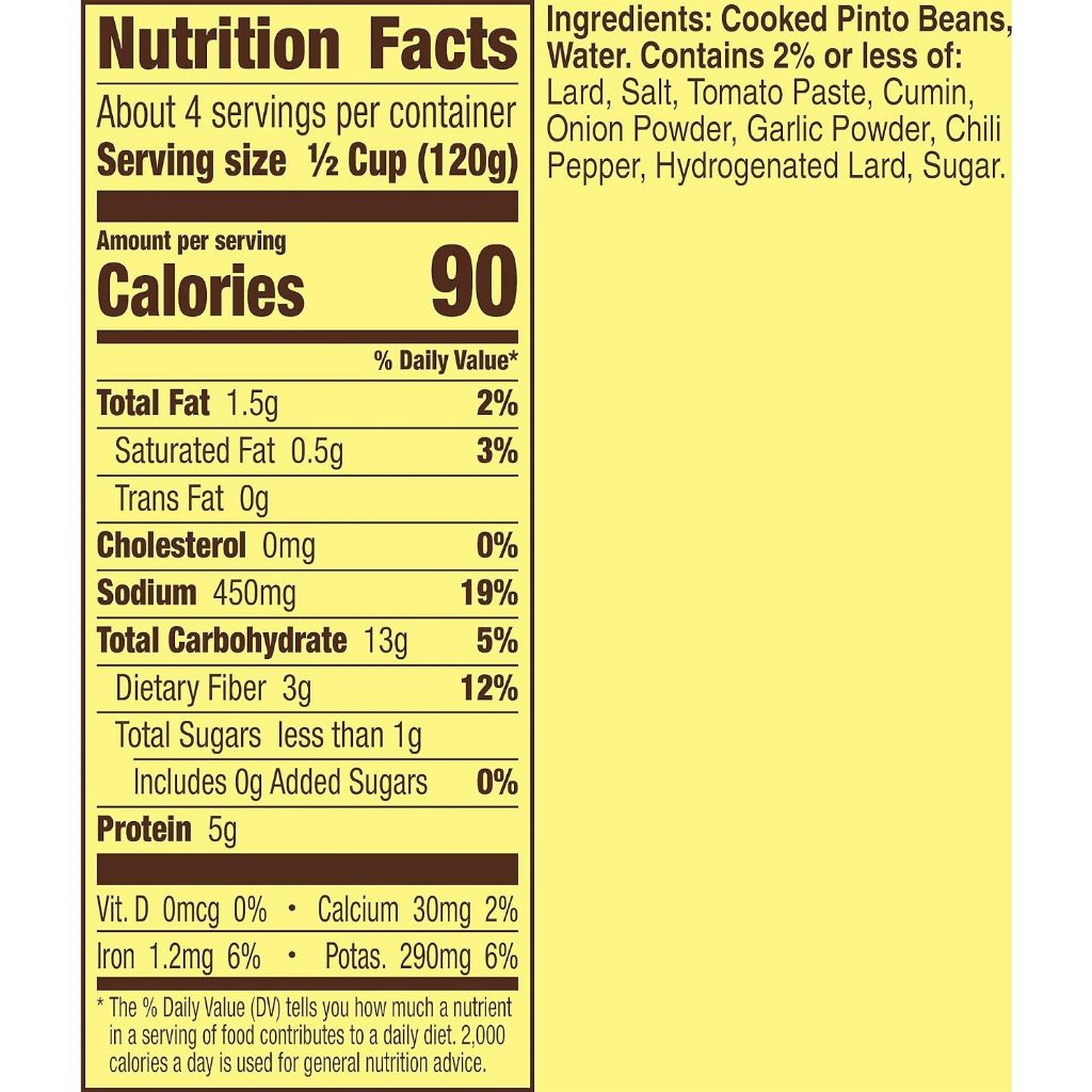 ĐẬU TÁN CHIÊN TRUYỀN THỐNG Old El Paso Traditional Canned Refried Beans, PHONG CÁCH MEXICO, 453g