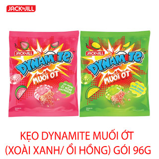 Kẹo Dynamite ổi hồng Muối Ớt - Xoài Xanh muối ớt - gói 96g