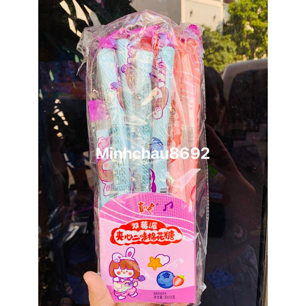 1 chiếc kẹo thanh bông có nhân , Kẹo bông mashmalow có nhân -