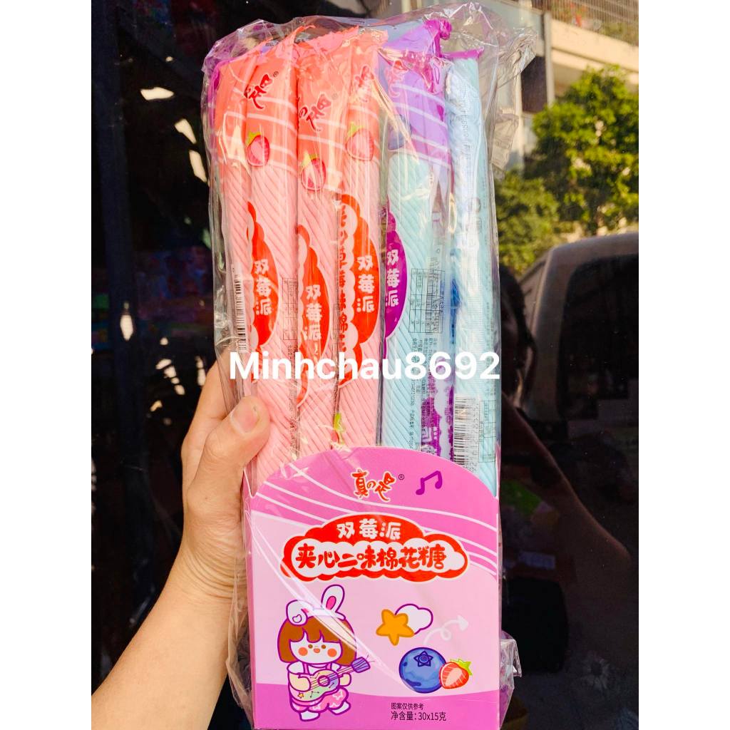 1 chiếc kẹo thanh bông có nhân , Kẹo bông mashmalow có nhân -