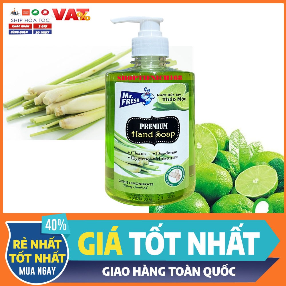 Nước rửa tay khử mùi Mr.Fresh 500ml Hương Cafe