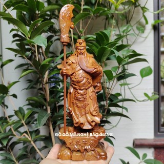Tượng quan công quan vân trường gỗ bách thơm