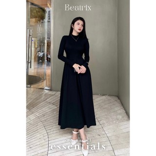 Váy/đầm dài tay, xếp ly Ladie
