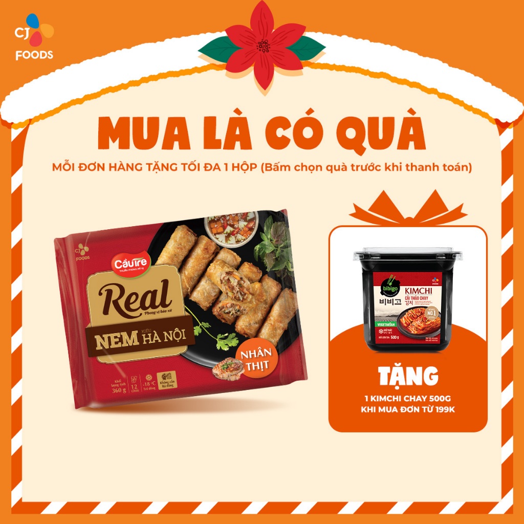 Nem Hà Nội Cầu Tre REAL 360g - nhân Thịt/ nhân Hải Sản