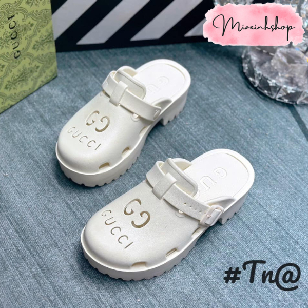 Dép Gucci đế cao 5cm siêu nhẹ đi êm chân hàng QCCC