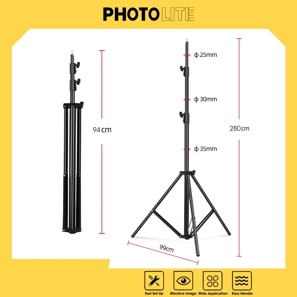 Chân đèn flash/led studio cao 2m8 chất lượng tốt