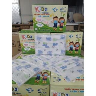  Khẩu Trang Y Tế Trẻ Em HẢI AN MASK Hình Siêu Dễ Thương Dành Cho Bé Dưới 12Tuổi