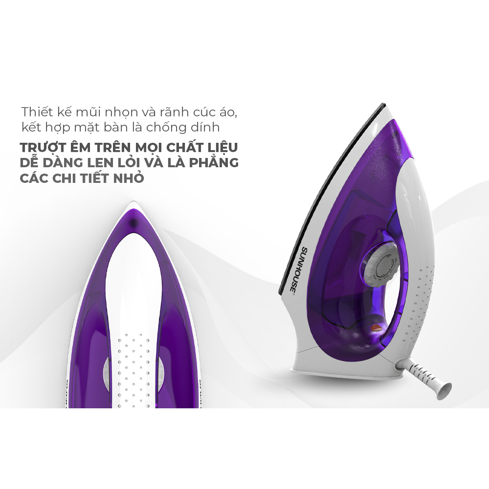 Bàn là khô SUNHOUSE SHD2011 - Bảo hành chính hãng 12 tháng