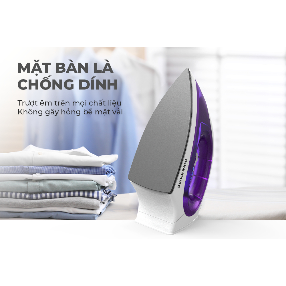 Bàn là khô SUNHOUSE SHD2011 - Bảo hành chính hãng 12 tháng