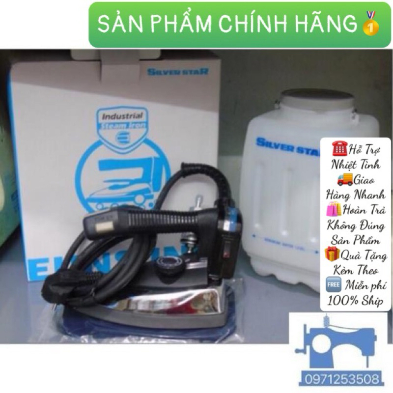 Bàn ủi công nghiệp bình treo ES-94A(HÌNH THẬT) tặng mặt nạ (tất là) chống bóng vải