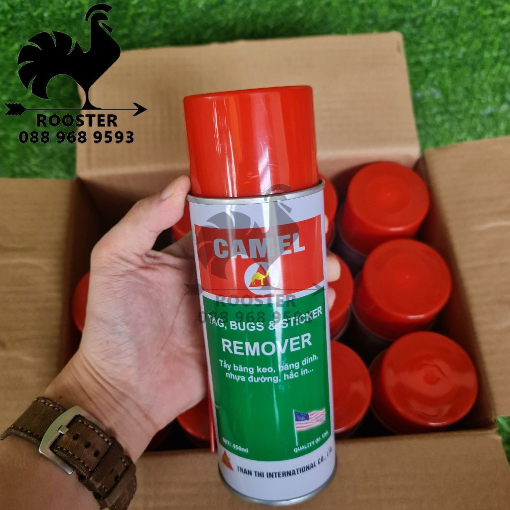 Chai xịt tẩy băng keo, băng dính, nhựa đường, decal