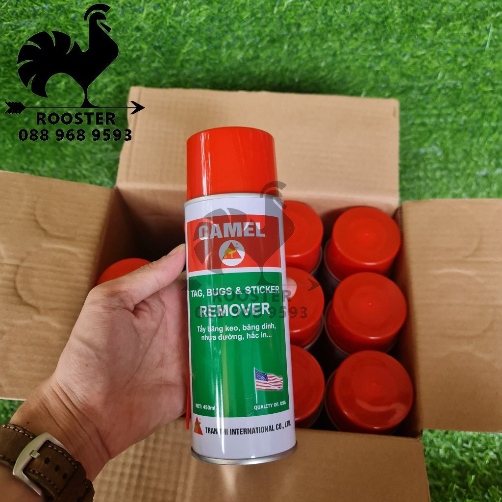 Chai xịt tẩy băng keo, băng dính, nhựa đường, decal