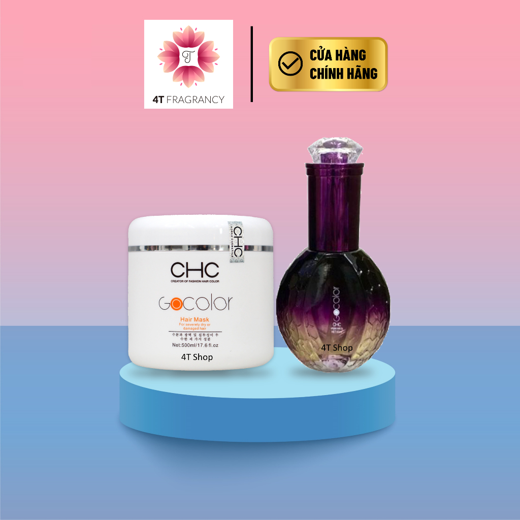 Combo Ủ+ Tinh dầu CHC Korea phục hồi hư tổn, giảm gãy rụng