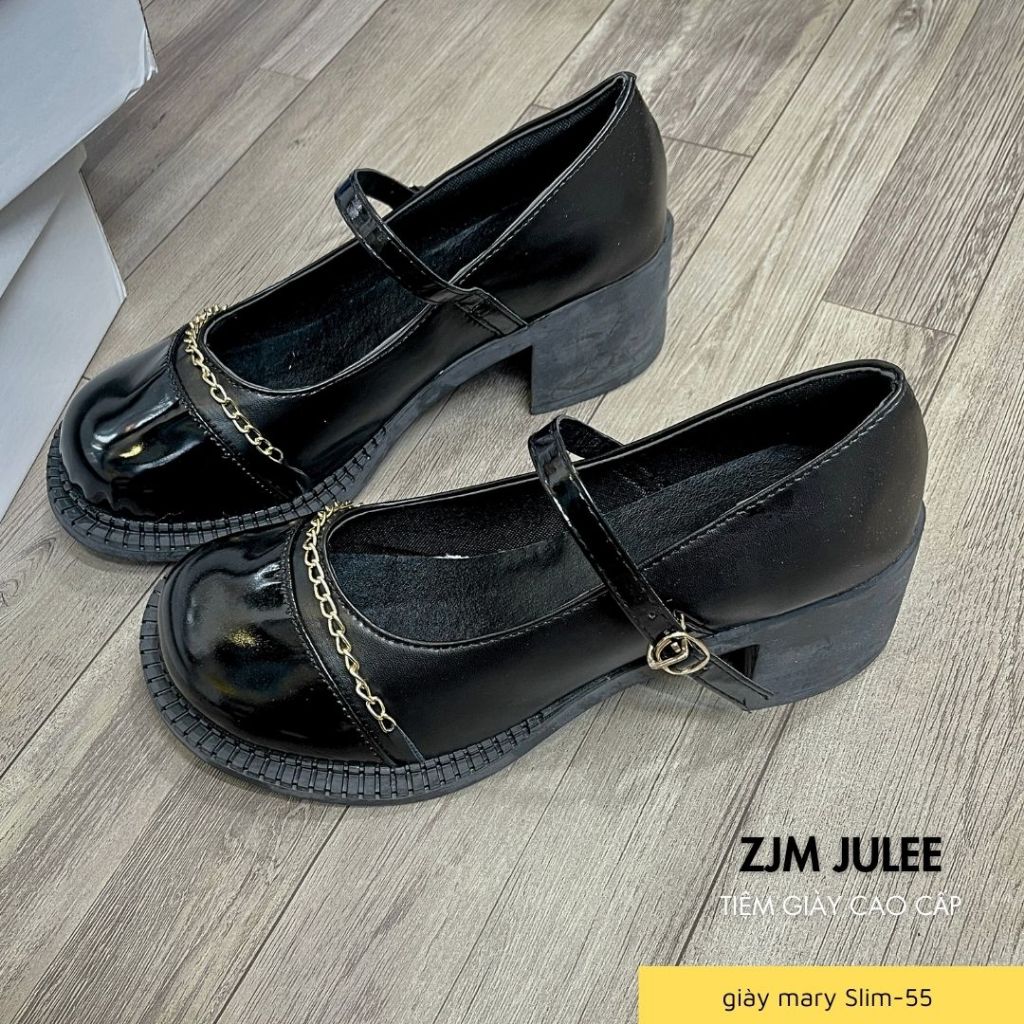 Giày mary jane nữ đế cao 5cm bản vintage phối đồ đẹp - Giày búp bê nữ fullbox