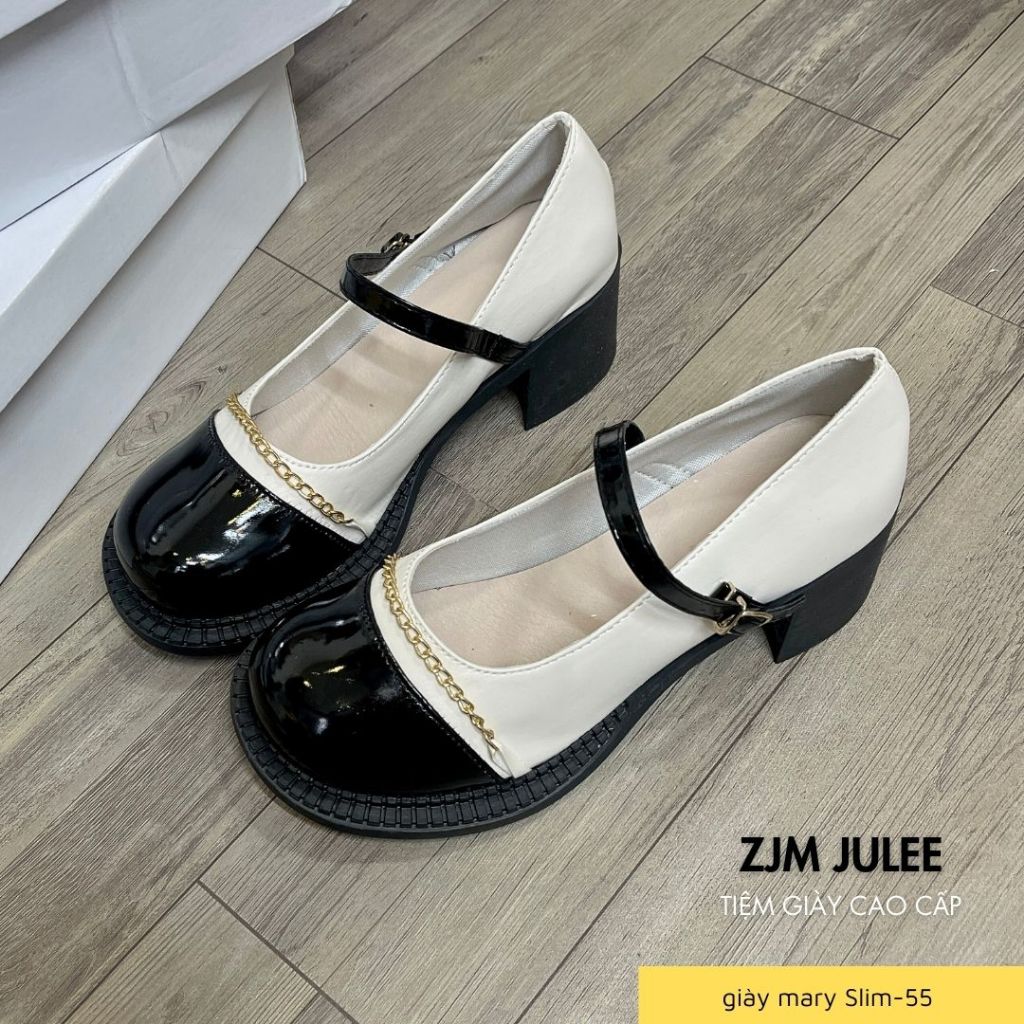 Giày mary jane nữ đế cao 5cm bản vintage phối đồ đẹp - Giày búp bê nữ fullbox