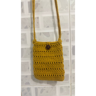 Túi len đeo chéo đựng điện thoại handmade