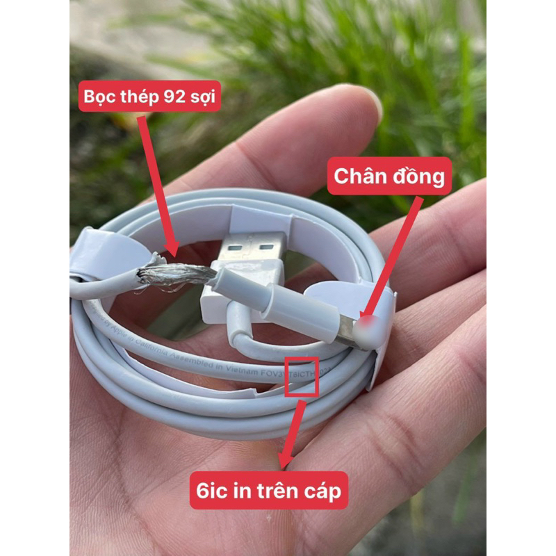 Bán sỉ combo 10 cáp 6Ic chuẩn Fox.con