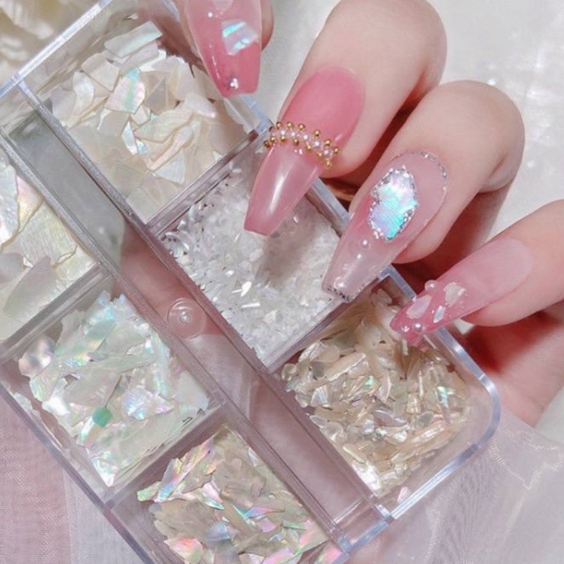 Xà cừ nail vân đá 12 màu