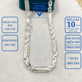  Dây chuyền nam ống tròn kim tiền vòng cổ nam bạc 950 PHAN HUYNH JEWELRY 